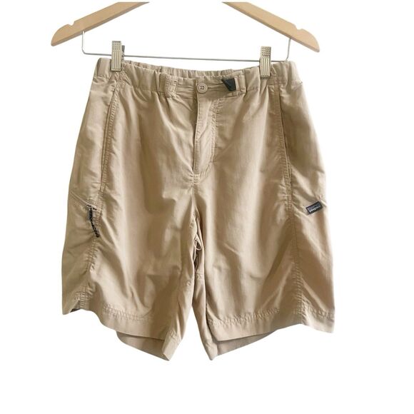 Patagonia Other - Patagonia Men’s Cargo Shorts Size Small Tan Outdoors Hiking Stretch Waist Nylon